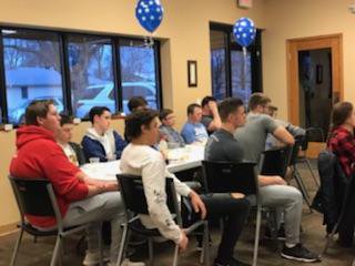 FCAag's tweet photo. Spectacular morning at the AG FCA Coaches Breakfast!  AG athletes served coaches Breakfast!  Our guest speaker,  Coach Ron Brown,  brought the message like no one else! !  #AGALLIN https://t.co/YzjeIrJcNZ