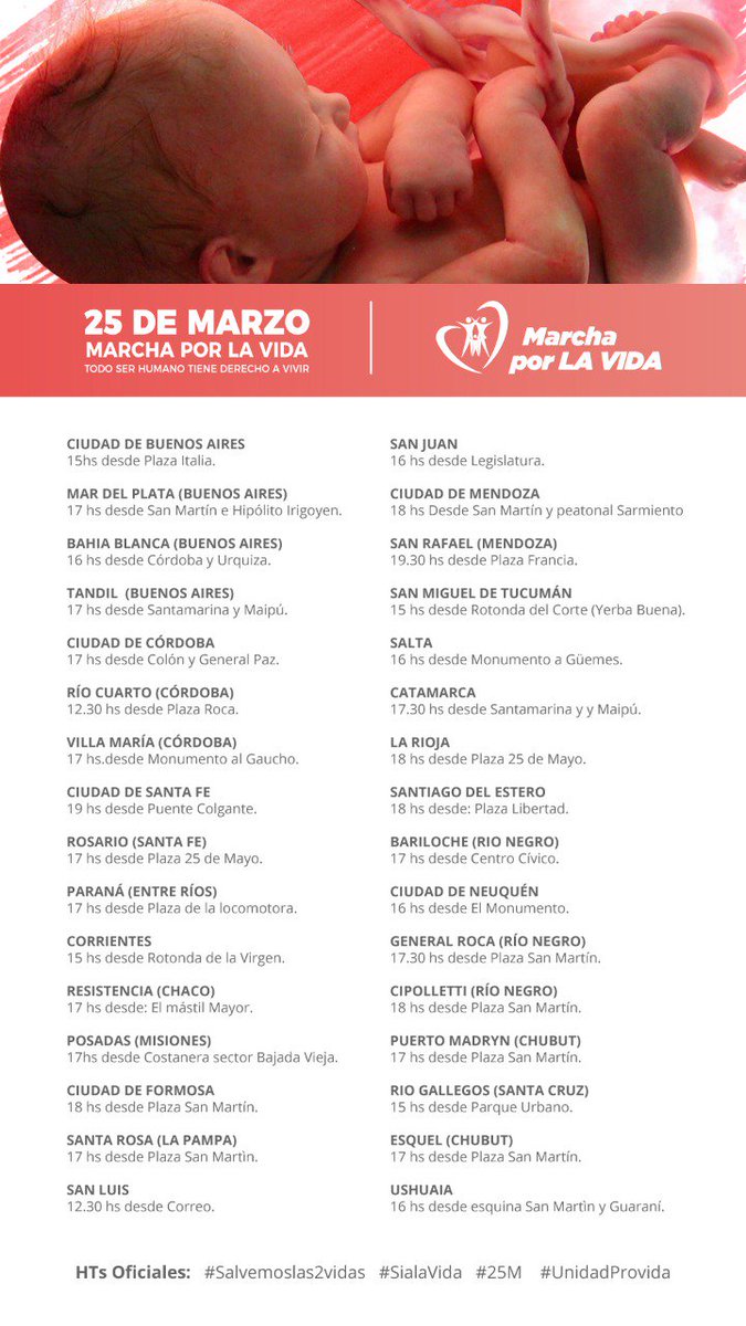 MatiasBM14's tweet photo. Marcha por la vida! 25 de marzo https://t.co/AA7ZoIonlg