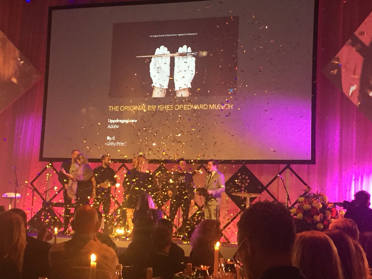 Diamantnyckeln i guldregn avslutar #guldnyckeln2018 Grattis Adobe och Abby Priest!!