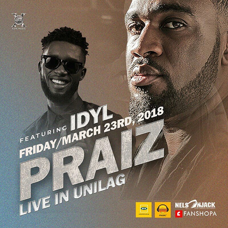 Idyl_Music's tweet photo. UNILAG TURN UP... 🔥 👆 I'LL BE SHUTTING IT DOWN ALONGSIDE THE MAN @officialpraiz TOMORROW... FOR #praizliveinunilag
.
.
#BetterLove 
#GracePikin https://t.co/O6xbftdUw4