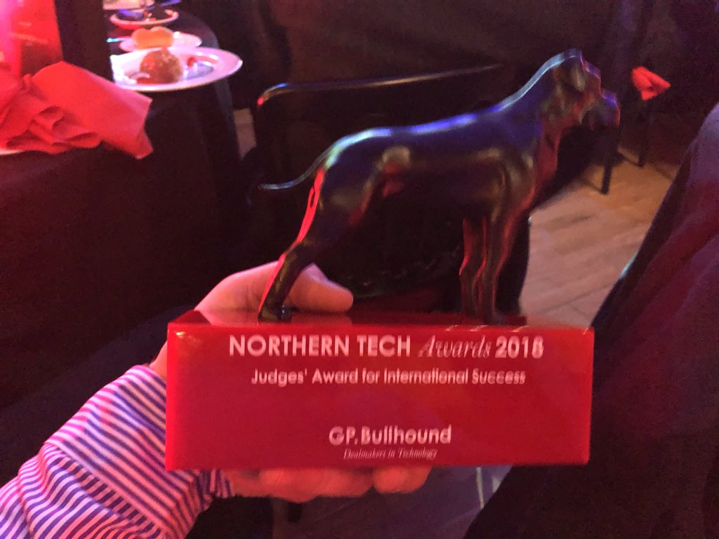 Great success for the @PurpleWiFi team tonight at #NorthernTechAwards
