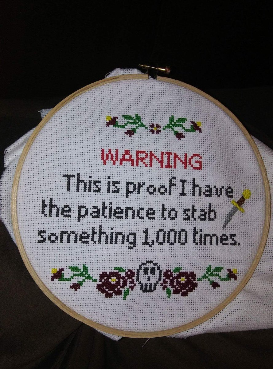sqrlb8's tweet photo. I've had 5 Outlander fans tag me in various social media with this. I apparently am now the stabber of the Outlander fandom. Y'all crack me up. 🤣🤣😂😂 #solidreputation #patienceisavirtue https://t.co/lU8avuM0lD