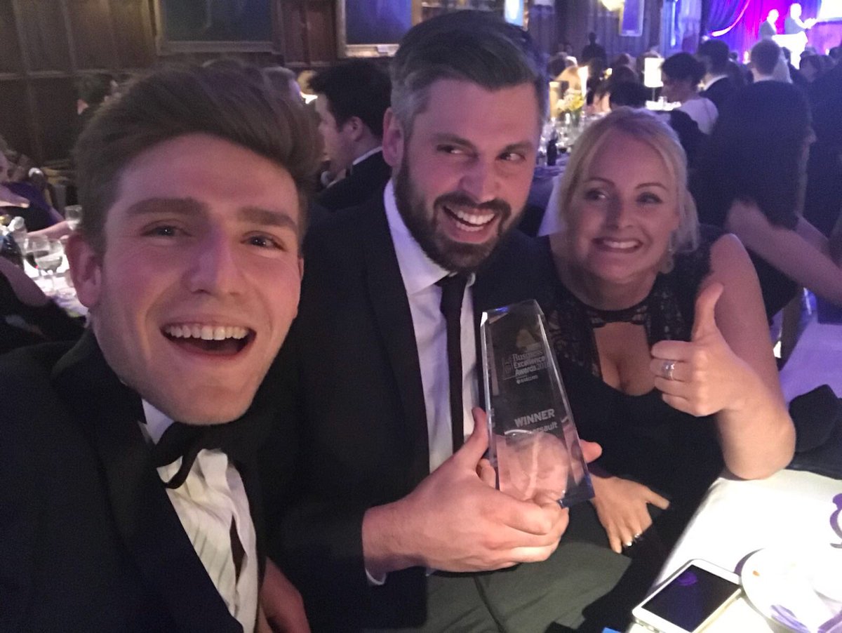 Winners! So happy with this one! #CNBizAwards