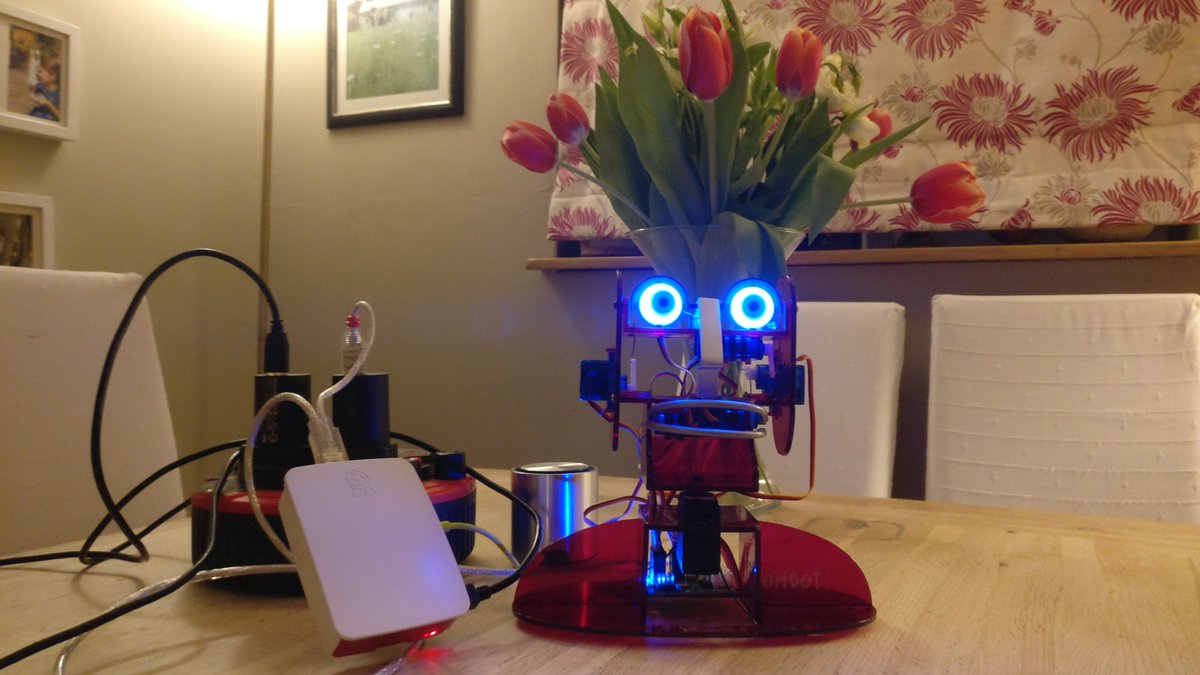 allthingsclowd's tweet photo. @Docker makes the @OhbotRobot even easier to play with on a @Raspberry_Pi .
The dockerfile can be found here - https://t.co/sCdhgiCF8Q
or of course you could simply do : docker pull allthingscloud/ohbot-rpi
#allthingscloud.eu #fujitsuCNETS #WeAreHybridIT https://t.co/zK3AdgI1Io