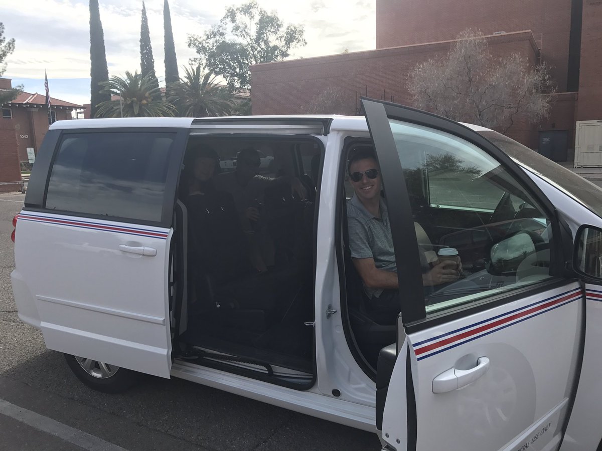PaulBezerra's tweet photo. #sgpp heads to @FourCornersCN meeting at @UNM in our "urban assault vehicle" #minivansnotcool https://t.co/ckUAVTaP0E