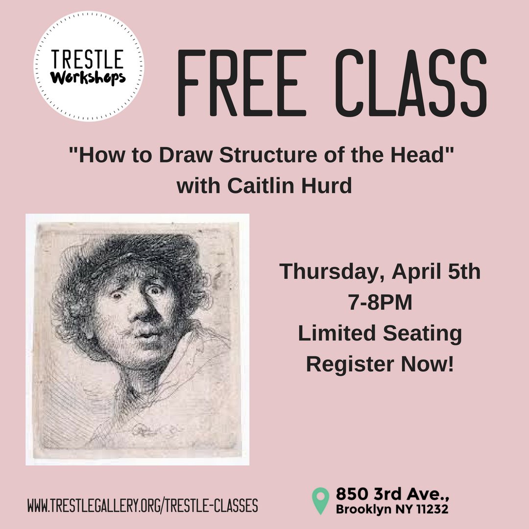trestleworkshop's tweet photo. FREE DRAWING CLASS with #CaitlinHurd on Thursday, April 5th from 7-8PM. Must register to attend. Limited seating register now!
https://t.co/8o07f2WOni https://t.co/egQsMufhUh