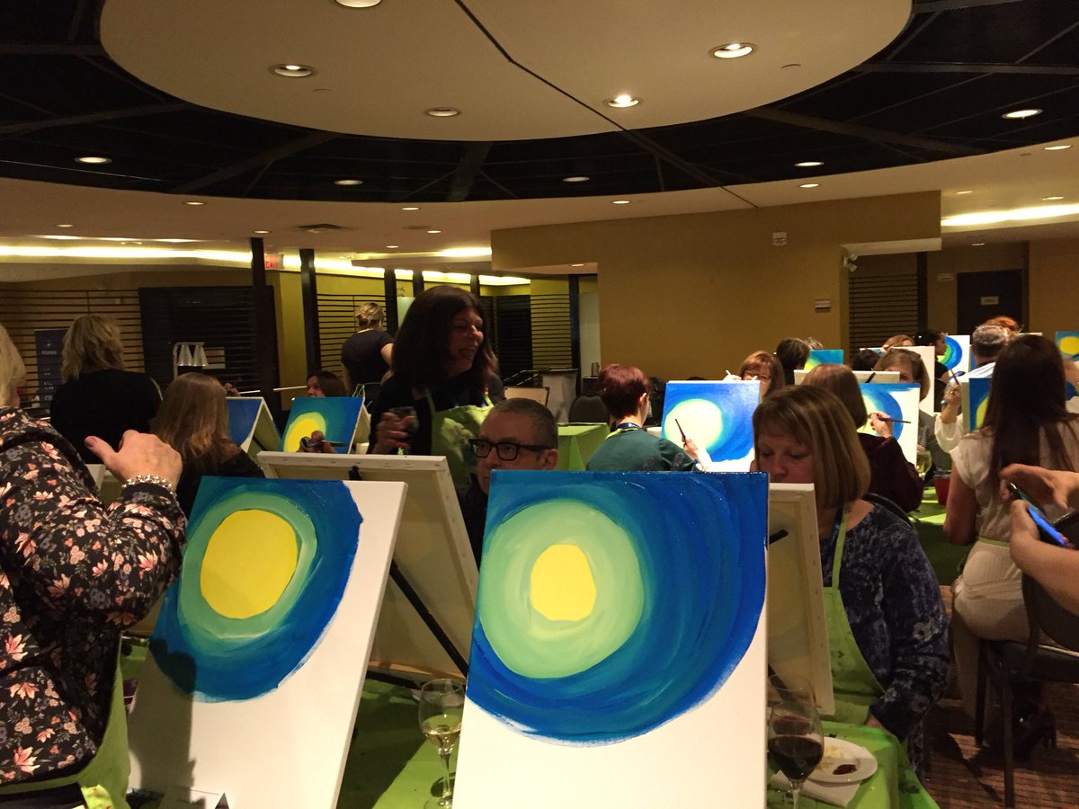 BMlotek's tweet photo. Great launch to OMLTA. #paintingwithpearson https://t.co/RknvKOXlyY
