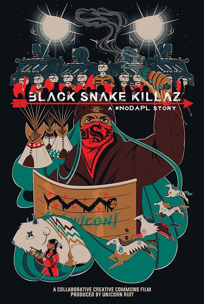UR_Ninja's tweet photo. We have Black Snake Killaz: A #NoDAPL Story film posters - get yours here: https://t.co/l0OepNiB3X https://t.co/gXI6kJmUe9