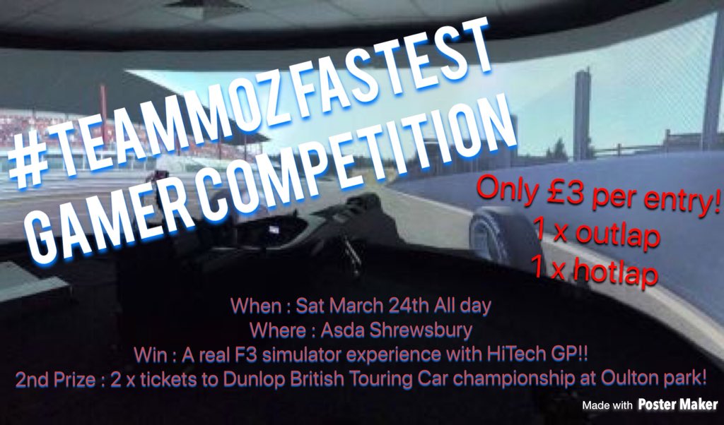 Rivkid00's tweet image. Plz can I ask the motorsport community to share our charity comp? @MBrundleF1  @Jamesallenonf1 @wbuxtonofficial