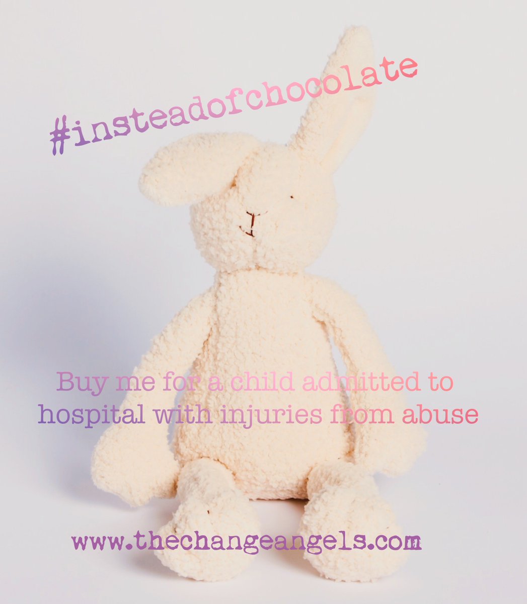 TheChangeAngels's tweet photo. #insteadofchocolate how about you buy this gorgeous bunny for a child admitted to hospital with injuries from abuse or neglect. 100% of profits go to @BraveheartsInc and we'll send you a special thank you note in the mail. #choosekind #thechangenagels https://t.co/dNwrHt9Mqp https://t.co/STd3QCkvMd