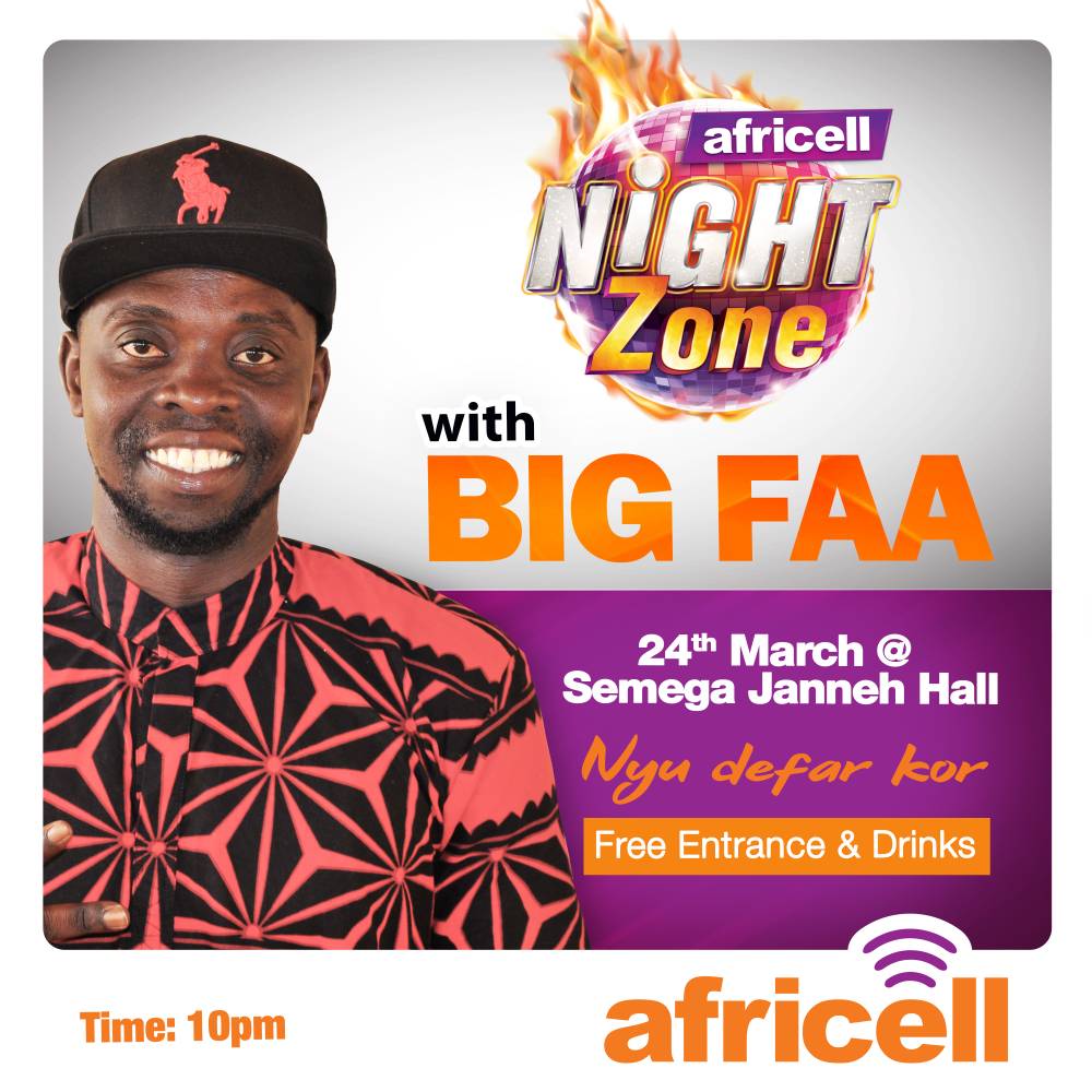 faa_bigg's tweet photo. Just giving it back to the fans free entrance and free drink 
Tank you #africell for making it happen https://t.co/iv5mG8iM0M