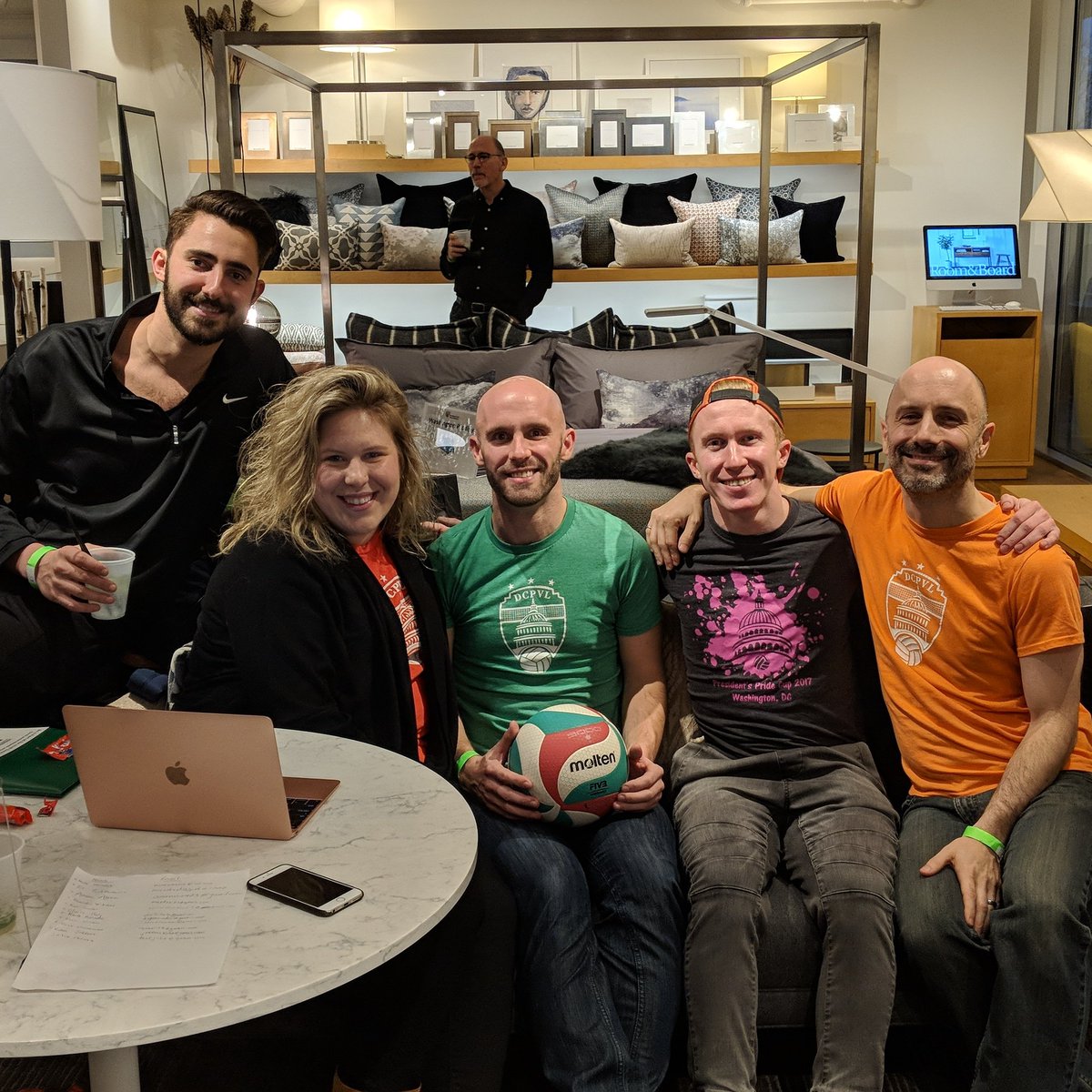 DCPVL's tweet photo. DCPVL booth at Team DC's SportsFest. 

Join us on the 4th floor of Room &amp; Board (1840 14th St NW, Washington, DC) at the top of the stairs. https://t.co/5p7xRcYvGC