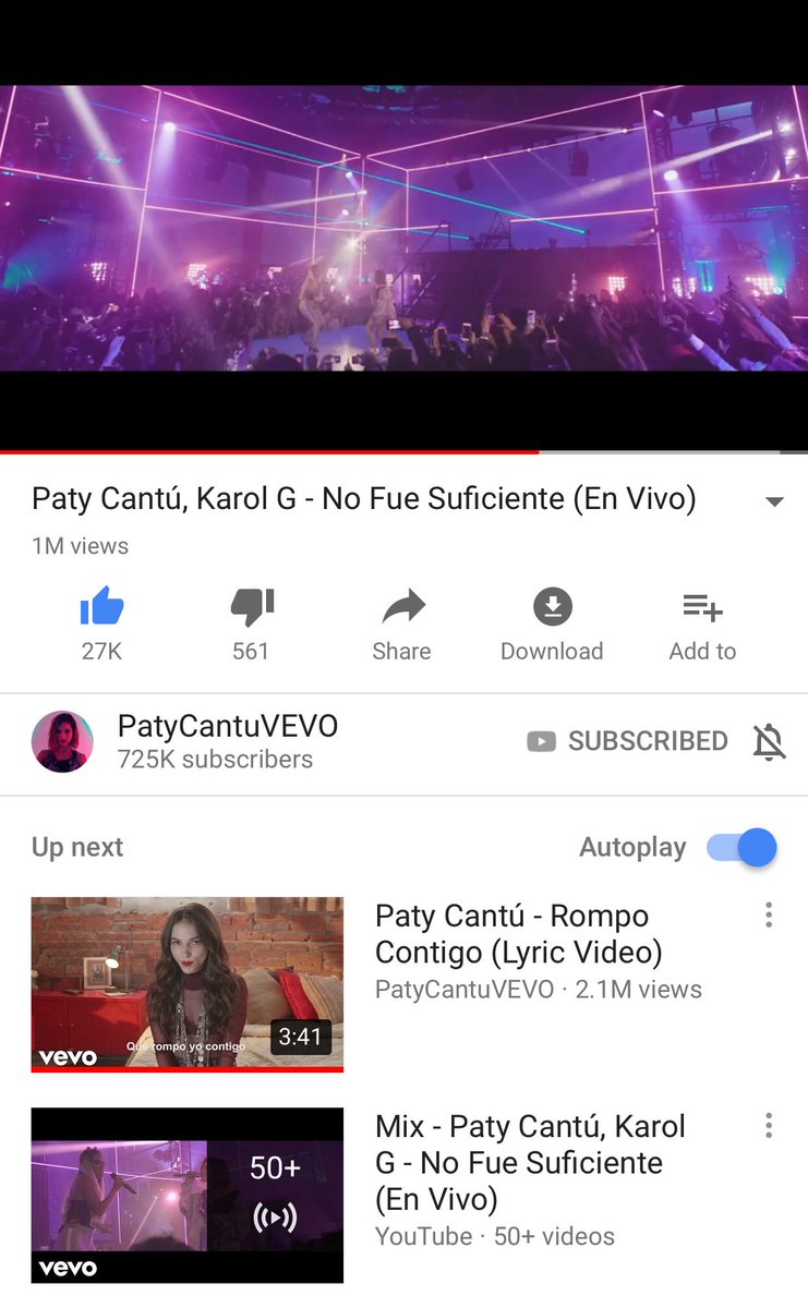VicenteGutie_'s tweet photo. Se ve tan genial ese 1M+ de reproducciones de #NoFueSuficiente @PatyCantu Y vamos por ➕ #333iscoming ✅ https://t.co/UqTLRP4CUl