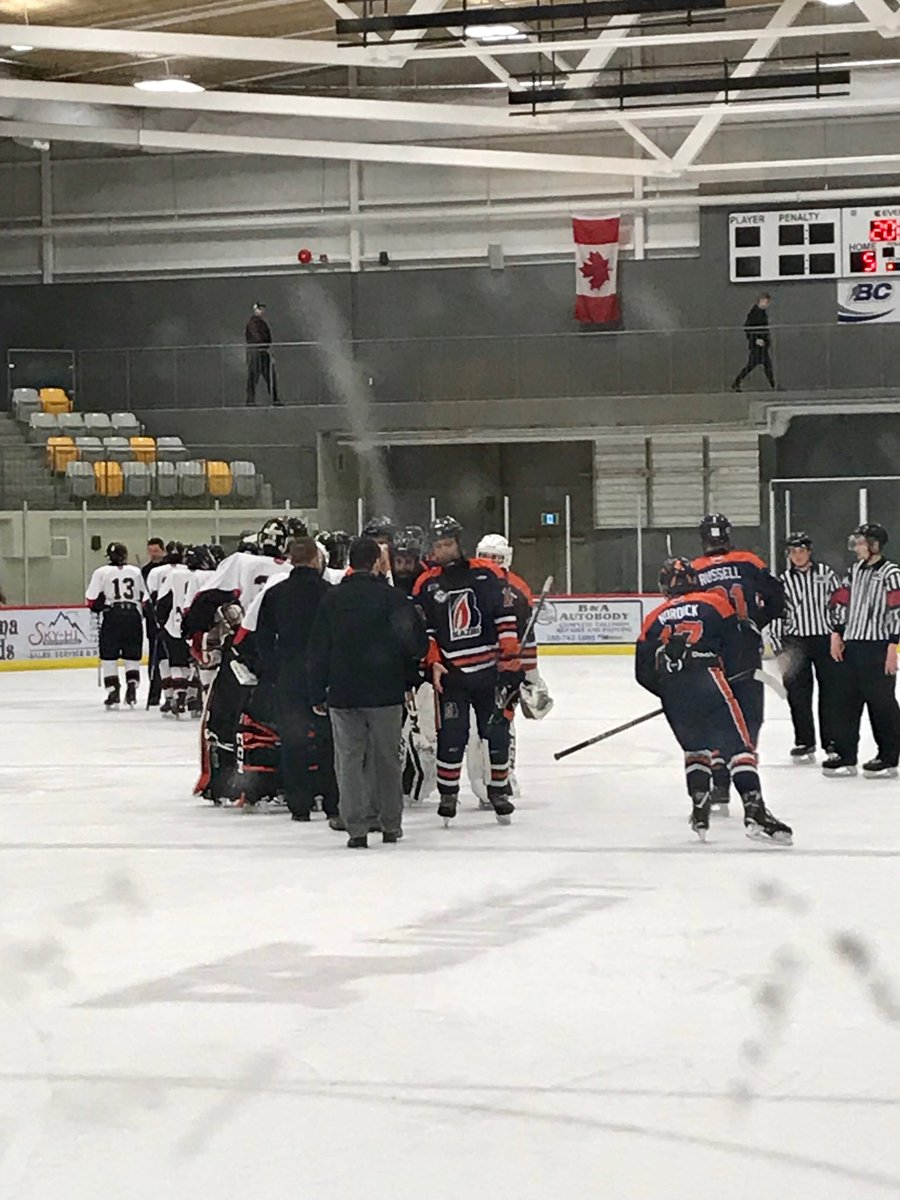 OMAHAThomp_M2's tweet photo. It’s a wrap for the Thompson Blazers in Quesnel after dropping their final game to PG 5-3. Goals from Haden Nordick, Jayden Russell and Brogen Taphorn. Thanks for a great season boys !!Good luck to PG and Quesnel in tonight’s final 🏒 https://t.co/7mUEJ0hhf5