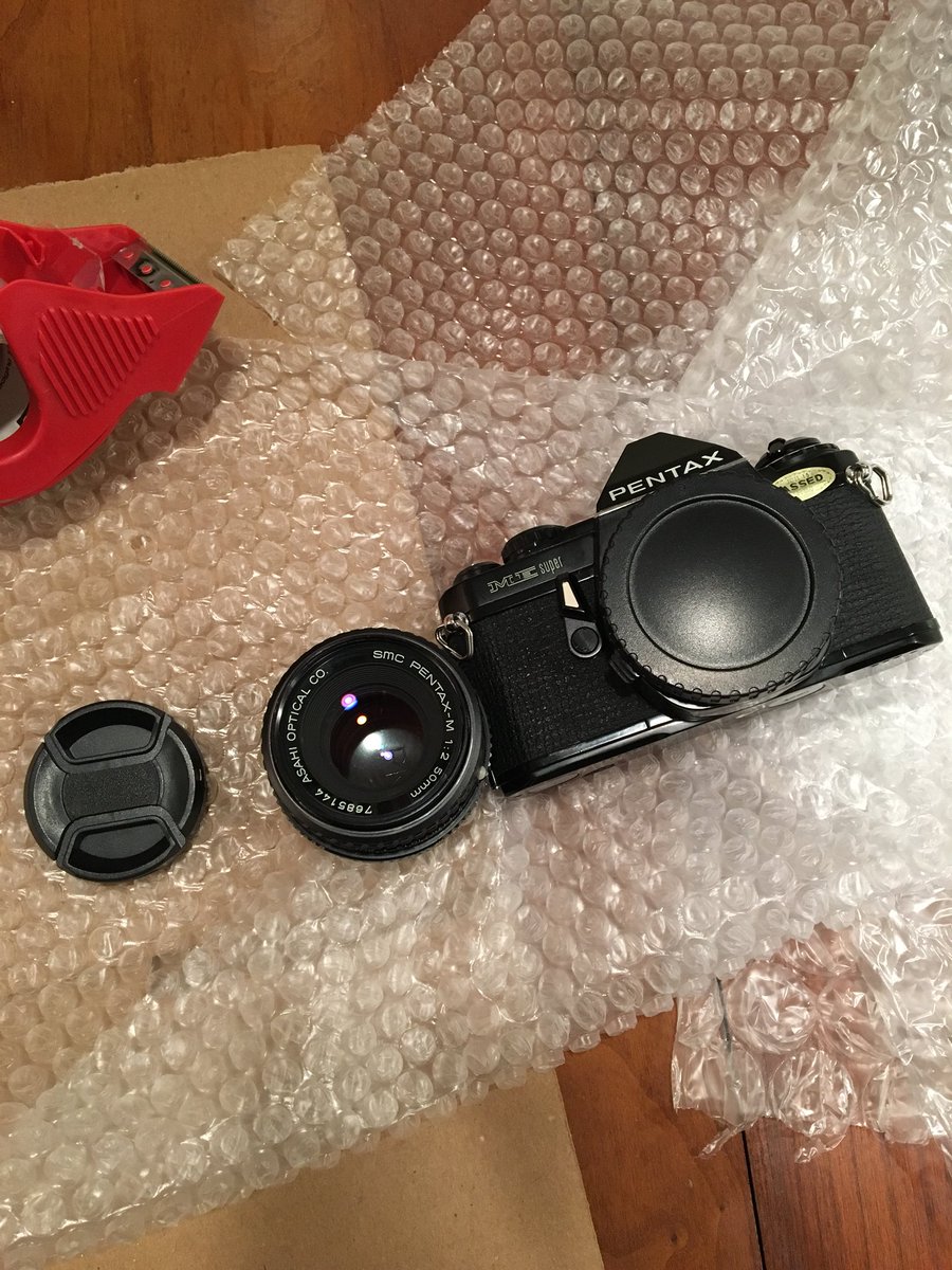 JTCameraPhoto's tweet photo. Another camera off to a new home! It’s fun to imagine all the awesome pictures the new owner will take with it! #pentaxMEsuper #believeinfilm #jtcameraandphoto https://t.co/ib5K89jDMv