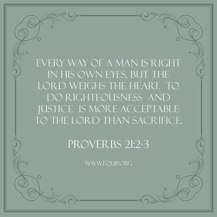 Cris Tweet The Lord Weighs The Heart Proverbs 212