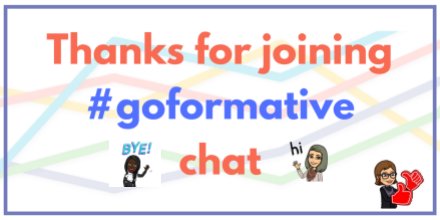 DMooreSpanish's tweet image. Thank you everyone for coming to #goformative chat! What an awesome discussion!