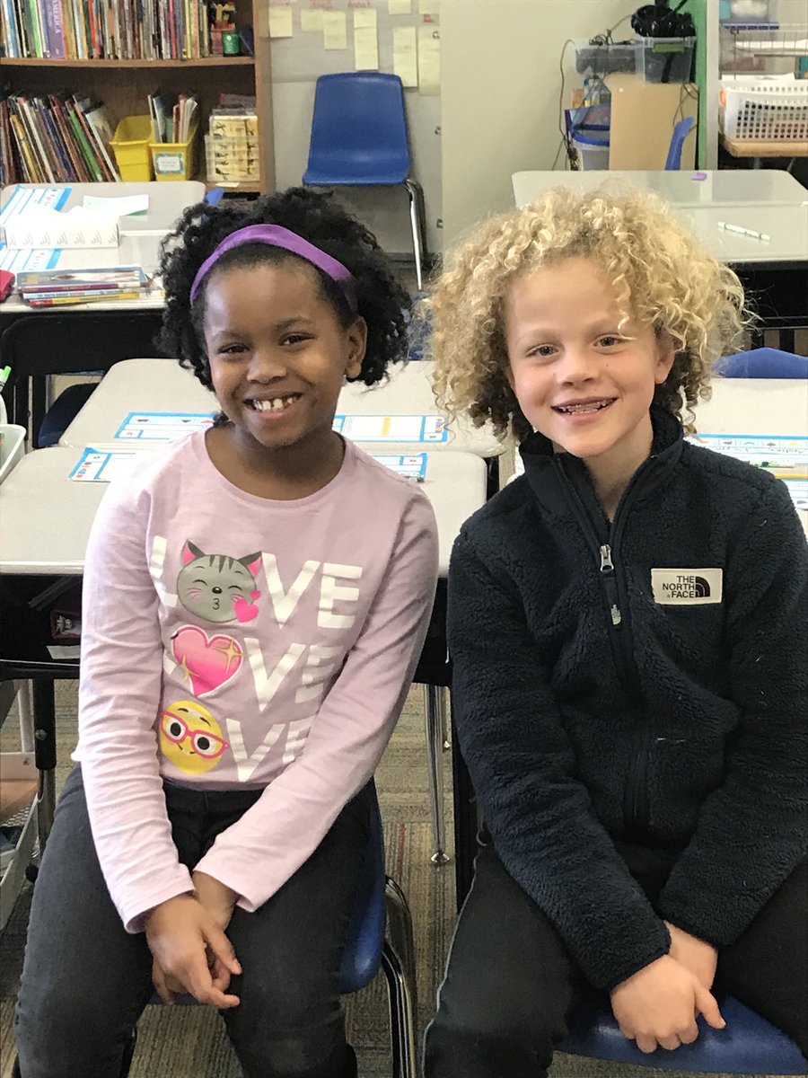 How can you not smile when you look out and this is your view while teaching math? Curls for days!