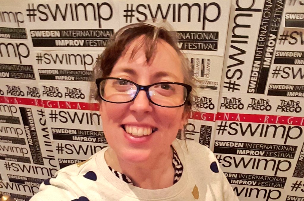 LizzyMace's tweet photo. My final night at #SWIMP18 but it's not over! 2 more nights of amazing improv at my favourite festival! If you live in Uppsala, come down and experience it for yourself! https://t.co/T0hrVrl3No