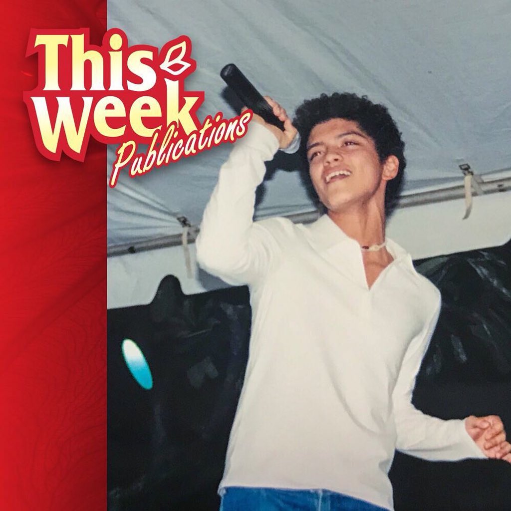 SpookyMagoo's tweet photo. Look at this young thug .. thanks to @thisweekhawaii for sharing 😊
#Repost 
Look at what we dug up in our #ThisWeekHawaii archives! Check out superstar @brunomars taking the stage at the Visitor Industry Karaoke Contest in 2001. https://t.co/7NDhNrWfNE