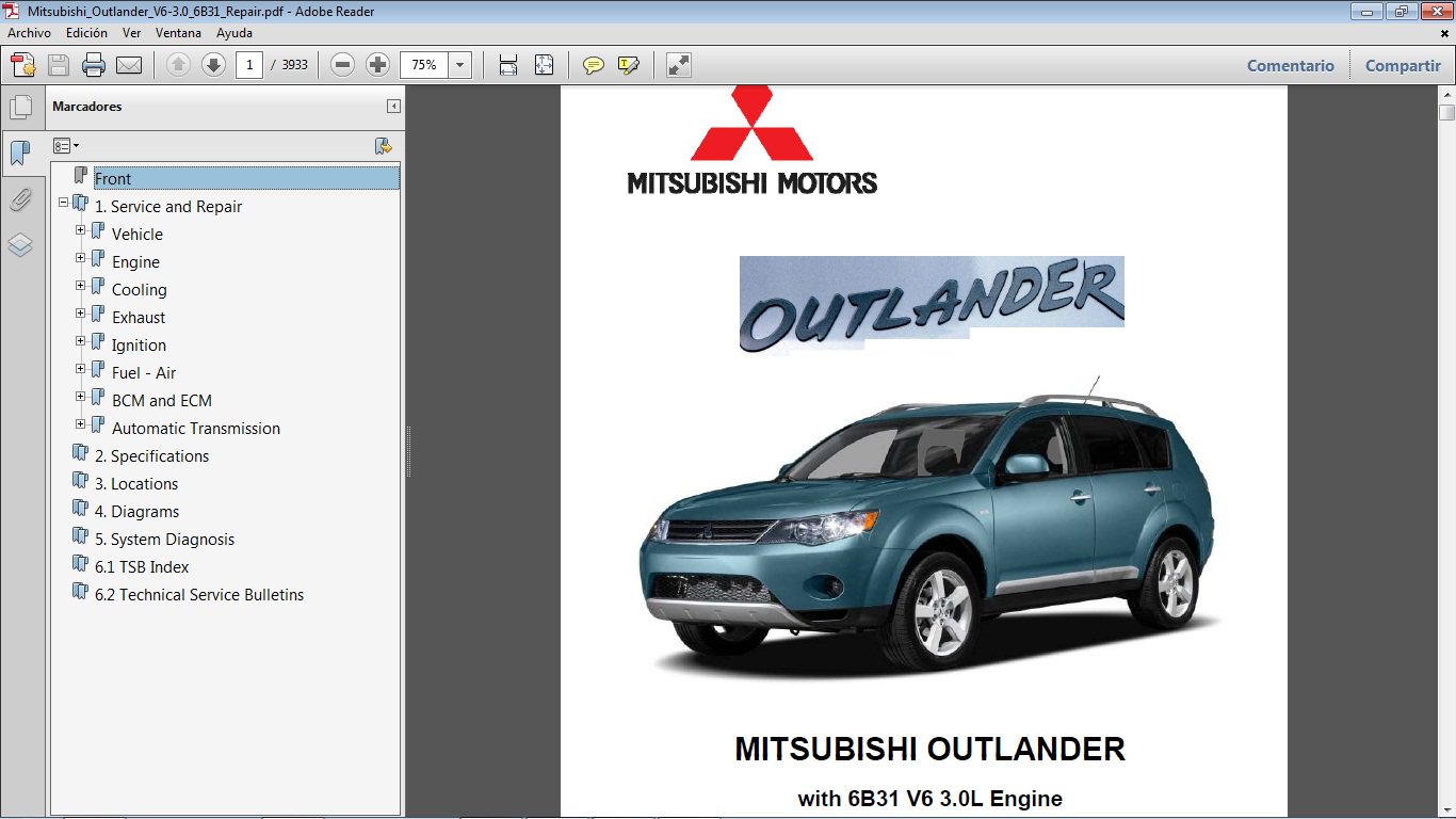 Мицубиси мануалы. Mitsubishi Outlander 3 мануал. Mitsubishi 6b31. Митсубиси Аутлендер сервй. Книга по ремонту для Митсубиси Аутлендер ХЛ.