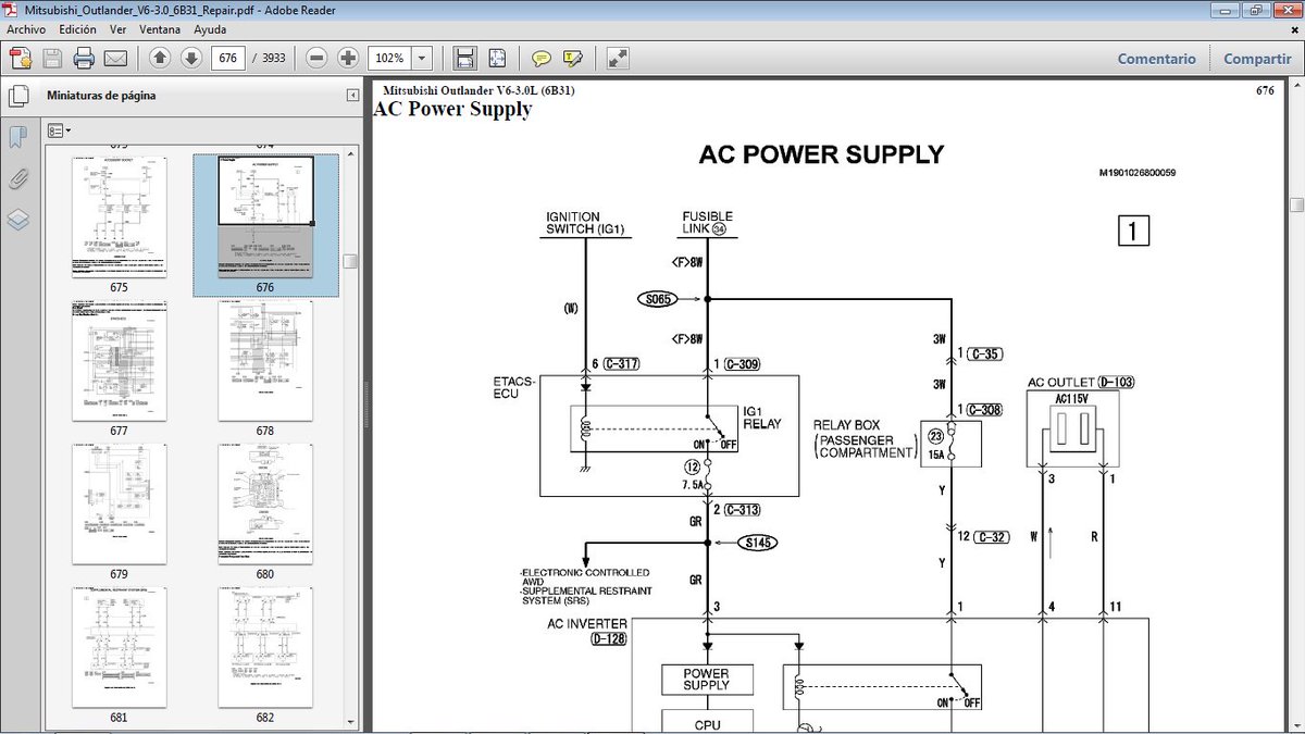 rodolfo d. on Twitter: "MITSUBISHI OUTLANDER con motor 6B31 gasolina V6 3.0. Manual de Taller en formato pdf. manualestaller2000@gmail.com ...