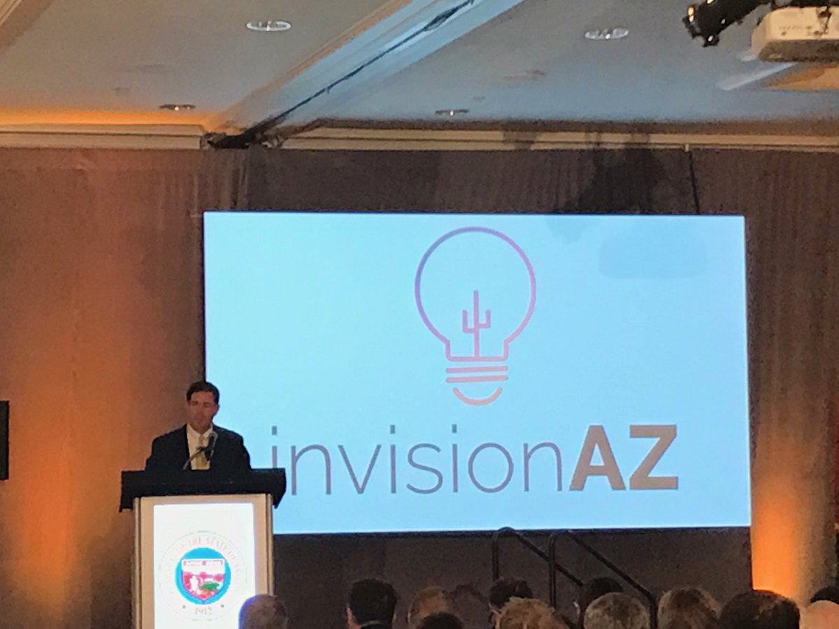 MaraPernick's tweet photo. Thank you Governor Ducey for your amazing leadership!  Exciting day for Arizona entrepreneurs #AZTech2018 @AZChamber @azcommerce @CenturyLink @apsFYI @GPEC @dougducey https://t.co/DxqmIKF8vy
