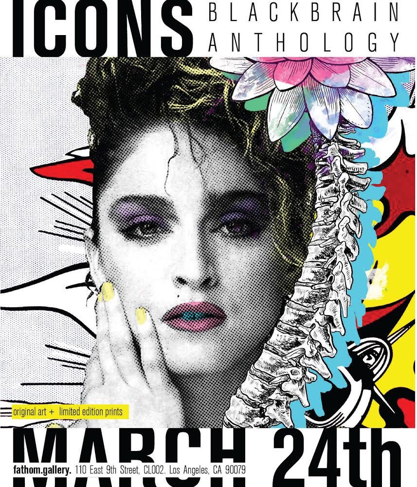 Artists4Trauma's tweet photo. Happy 😊to support fellow fantastic creative female Natily Gonzalez at Moby Arts ➡️its pop-up opening at @fathomgallery , a new art venture makes its debut with “ICONS: A @blackbrainla Anthology. 🌠➡️Benefiting Artists For Trauma #MobyArts #BLACKBRAIN #ArtistsForTrauma https://t.co/pBf7wX7BXQ