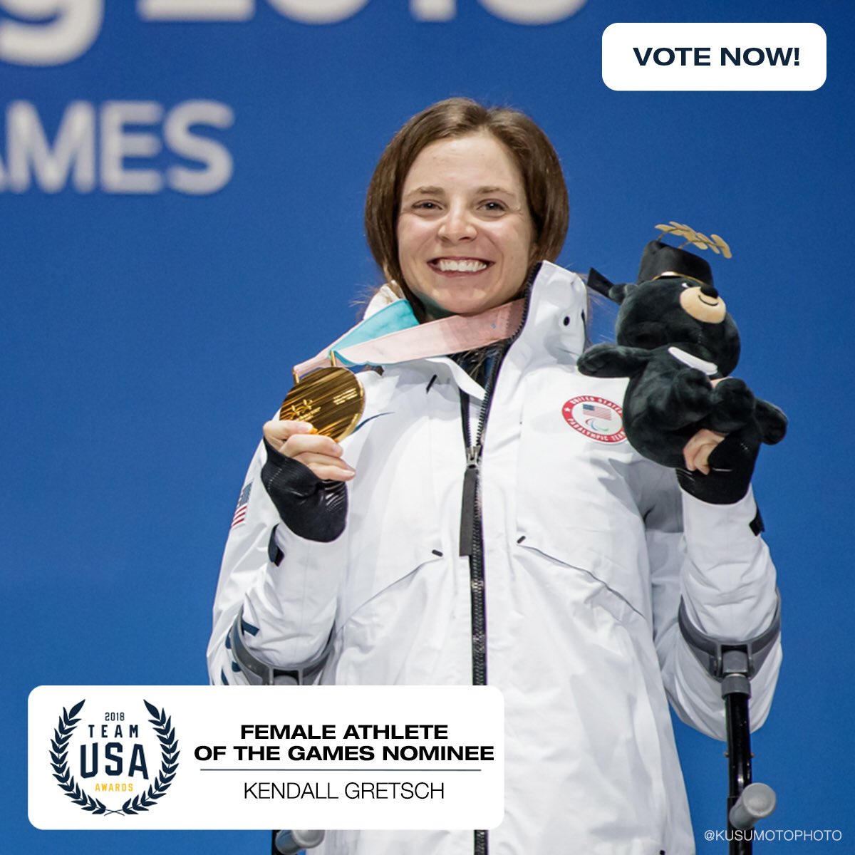 KEEP UP THE VOTES! We have 4️⃣ nominees up for #TeamUSAAwards Best of the Paralympic Games, presented by Dow Chemical! VOTE for Oksana, Kendall, Dan and Andy! uspara.us/2G0Z5wr