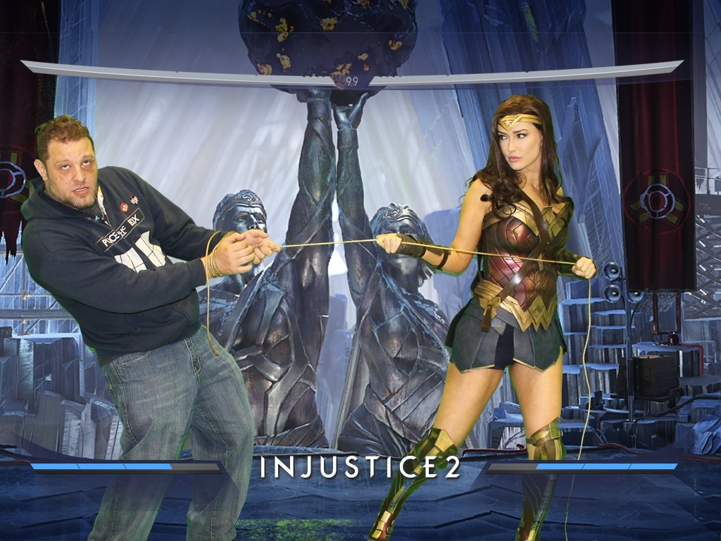 1VinGlass's tweet photo. Having an awesome time at the an games booth @WBGames! #WBGamesGDC2018 https://t.co/pOPvrYRTvG https://t.co/QLPy2DDjsQ