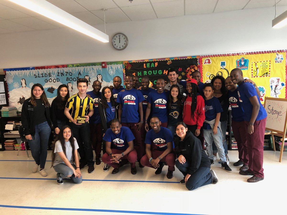 ASB_MSASA's tweet image. Thank You So Much @BoysChoirKenya For Visiting Our School Today!! We&apos;re Looking Foward To Seeing You Guys Again At WE Day L.A !!