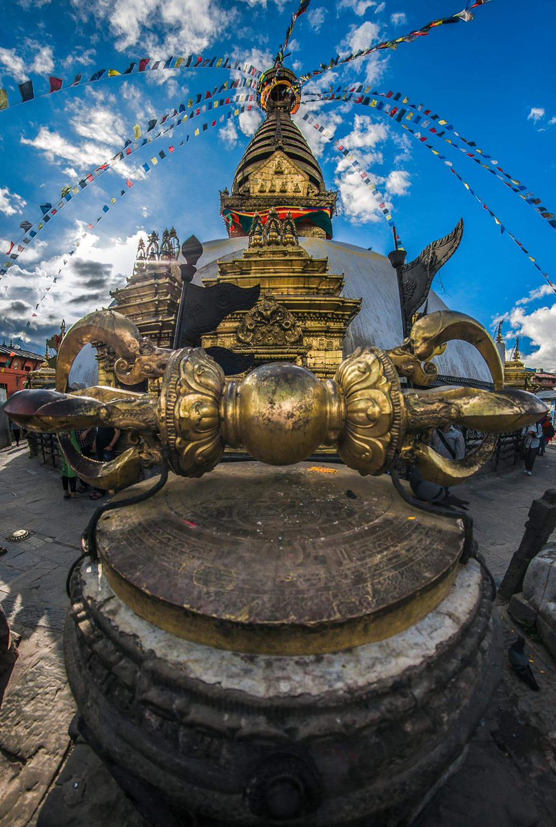 BucketlistNepal's tweet photo. Good morning world from The Monkey Temple, Swayambhu #Kathmandu #Nepal
.
.
📷 By @photokhichuwa 
#travel #wanderlust #FridayFeeling #weekendvibes #weekend #travelNepal #visitNepal #photooftheday #Photography #photoNepal #buddha #ReligionOfPeace #BUCKETLIST #streetphoto https://t.co/cf4SB2yJ6K