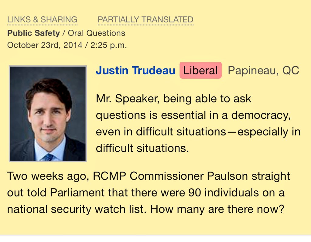 erinotoole's tweet photo. Top 5 Ironies in the Liberal India Conspiracy Cover-up:
#3 - @JustinTrudeau refuses to let his Security Advisor answer questions despite once suggesting it was “essential in a democracy”. #cdnpoli https://t.co/K4URHbstlQ