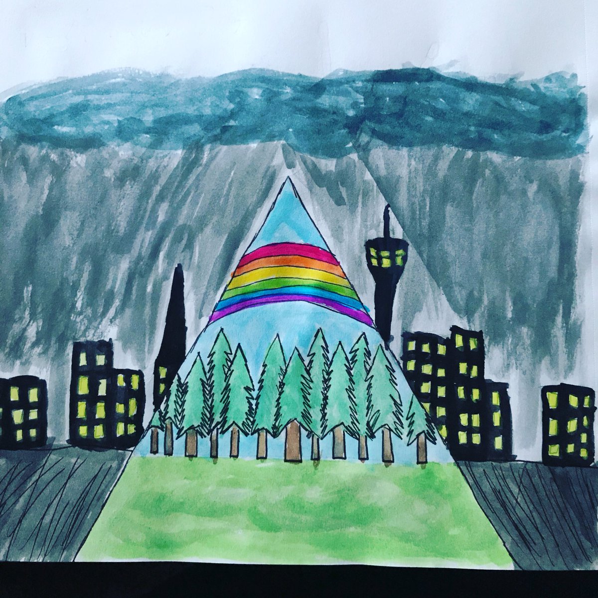 LRhufflepuff18's tweet photo. Is it weird that I was listening to the Love Simon soundtrack when I drew this. https://t.co/kxwDtKECCC