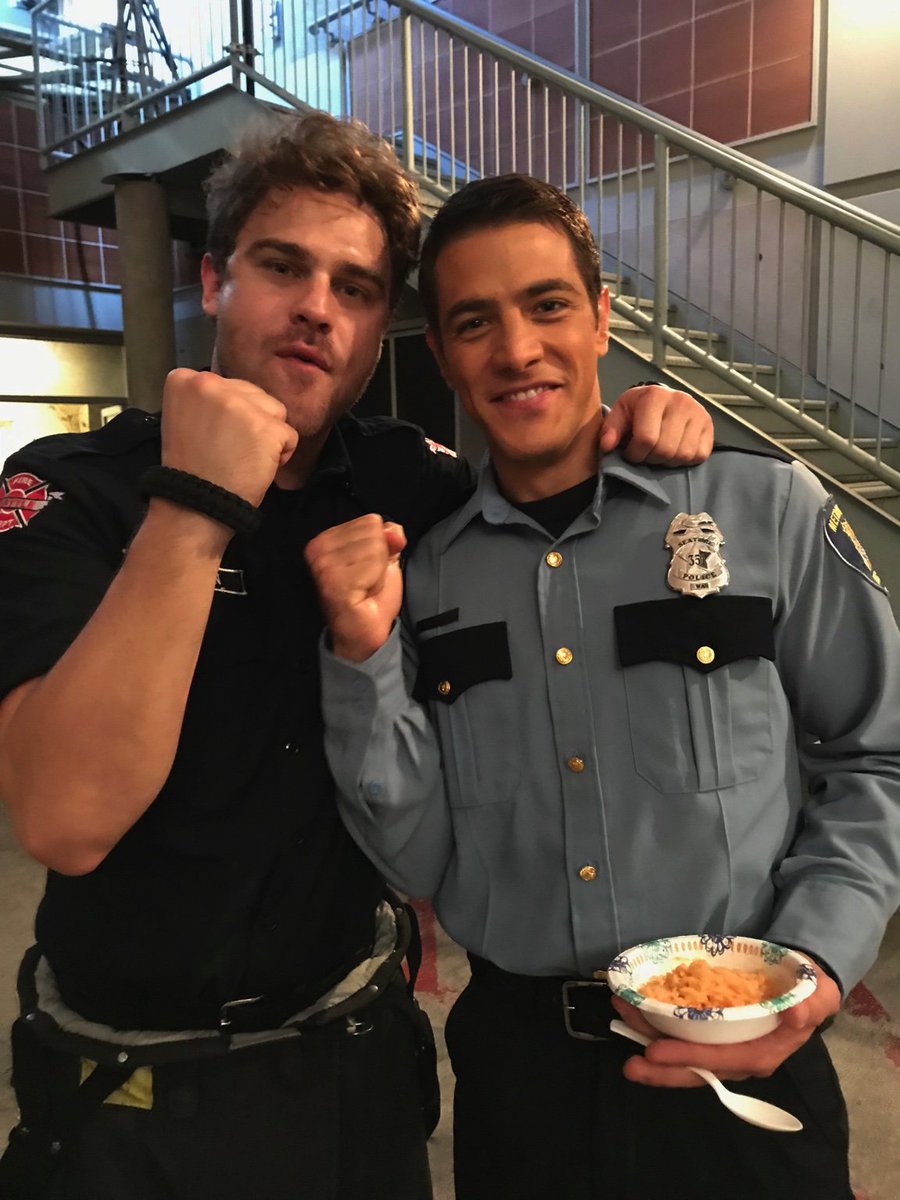 Harparbar's tweet photo. @sipijungleboy just reminded us that he and @GreyDamon have know each other for 8 years — well before @Station19 https://t.co/n0uotLO7vu