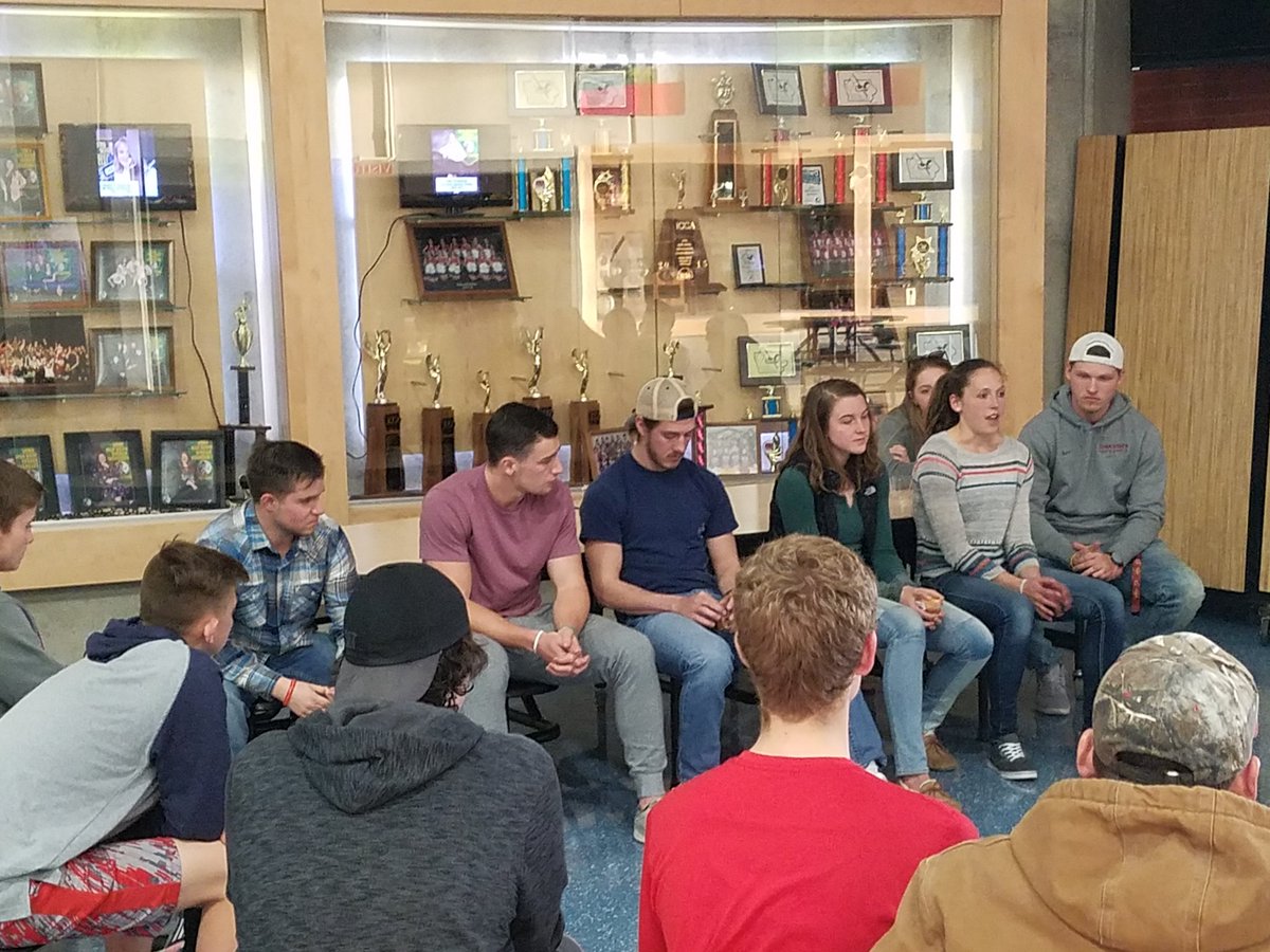 BallardFCA's tweet photo. Great night at FCA tonight!! Big thanks to @cycloneFCA for sending down some ISU athletes for some Q&amp;A 👏👏👏. You are such great examples for us!

Game standouts:
🔹Noah wins helicopter 🚁🥇
🔹Allison named DPOY 🔒⬇
🔹FLICKERBALL Play of the night Isaac and Josiah #LobCity https://t.co/kky3oiHVIM