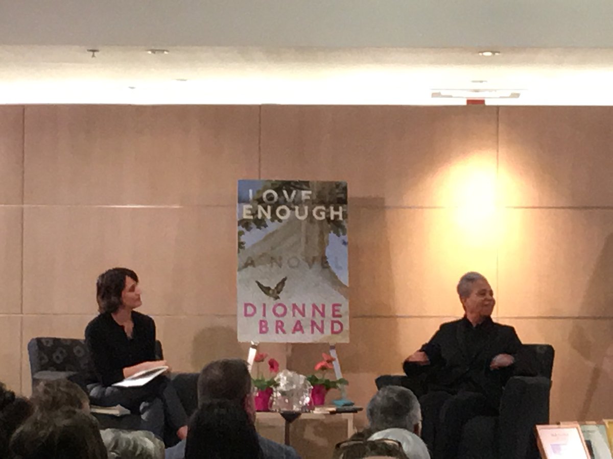 macewanbook's tweet photo. Dionne Brand says the seduction of the writing life was greater than the peril than not being able to pay the rent. https://t.co/jkNdn0NeM9