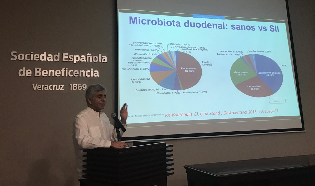 Miguel Valdovinos MD, speaking at <a href="/HEVeracruz/">Hospital Español VER</a> about IBS and SIBO. Great talk today to start the academic activities of the Gastroenterology Association of Veracruz. <a href="/gastromx/">AMG Asoc.Mex.Gastro.</a>