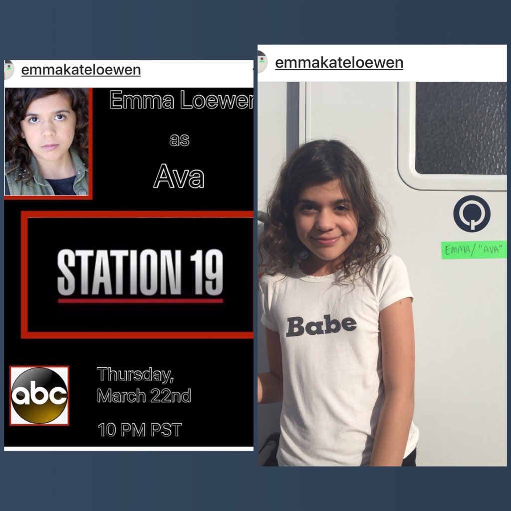 Your in for a treat if you watch the season premier of #station19 ON #ABC My coaching student <a href="/EmmaLuWho2/">Emma Rosales</a> guest stars as #AVA  Soooooo proud! #shiningstar #seasonpremier #GreysAnatomy #youngHollywood #actingcoach #proud