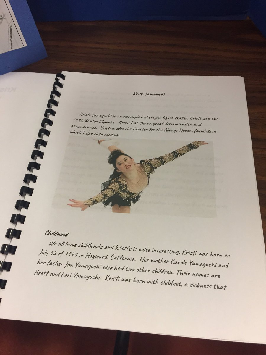 N_Haima's tweet photo. Biography Fair! These kids have taken learning to the next level! All their work was done in class over the past month #authenticlearning, #student choice, #figureskaterdreams @kristiyamaguchi https://t.co/WRDGGNZX4U