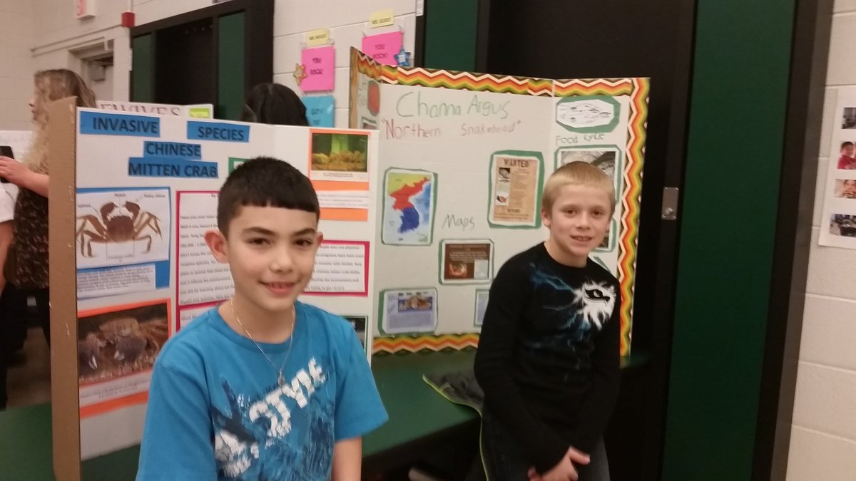 mslanenga's tweet photo. All their hard work showed at the Invasive Species Fair today. #futureecologists #WeAre126 #hg126 https://t.co/KiVfjyg1nY