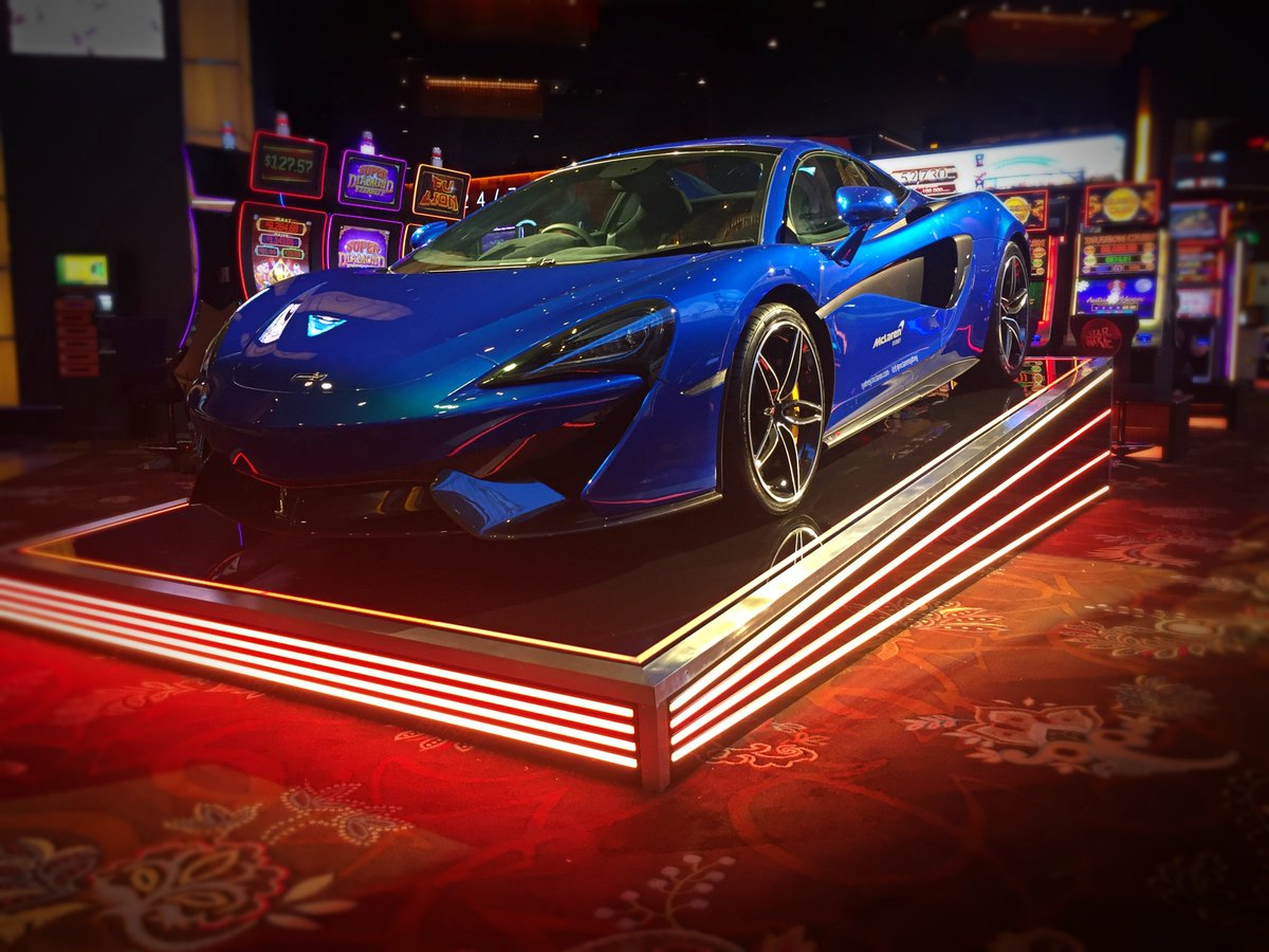DFProductions's tweet image. Check out this LED promotional display stage we built for @TheStarSydney . If this @McLarenF1 isn't captivating enough, the LED stage changes colour..