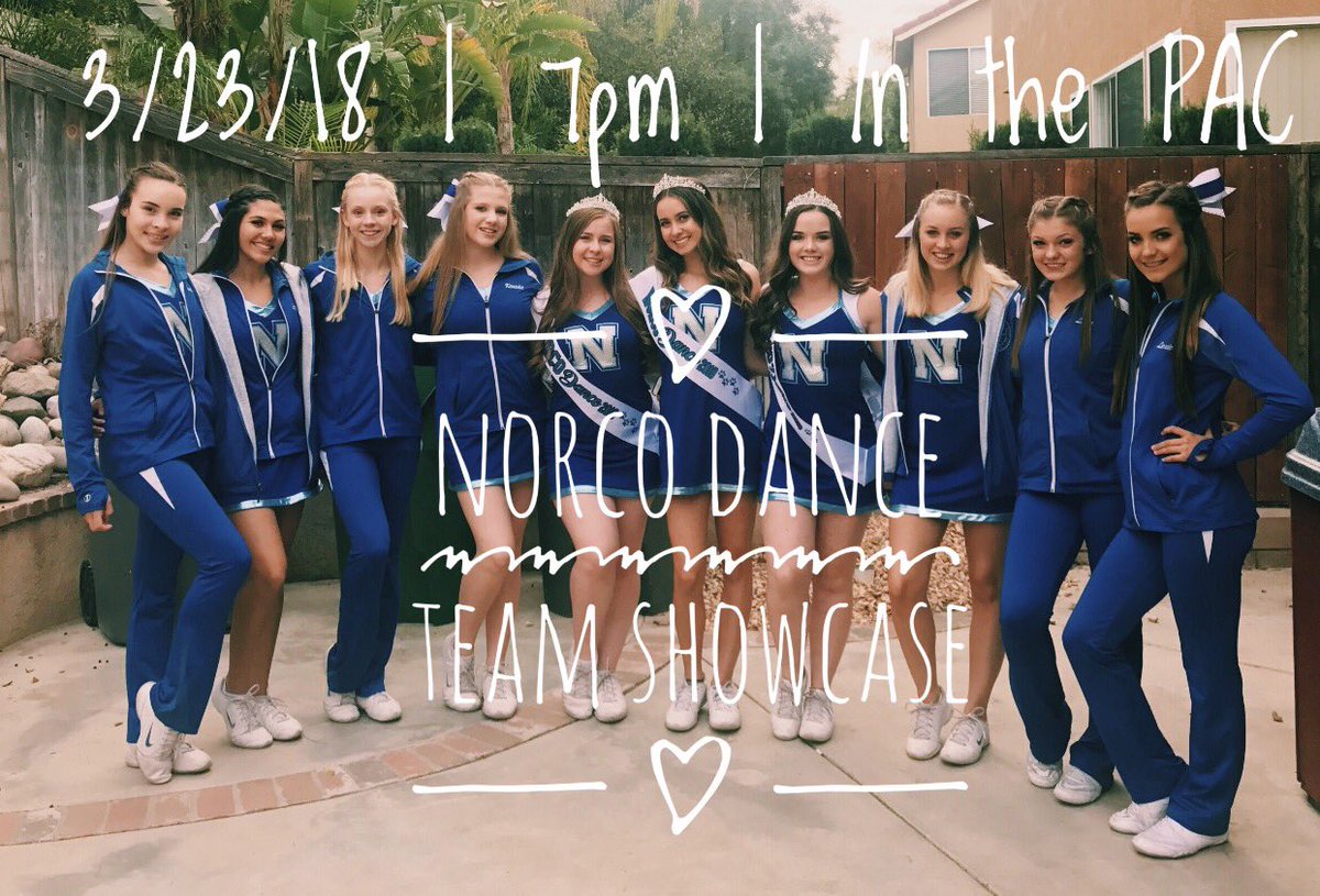 support <a href="/DanceNorco/">Norco Dance</a> at their annual showcase tomorrow! tickets are $5