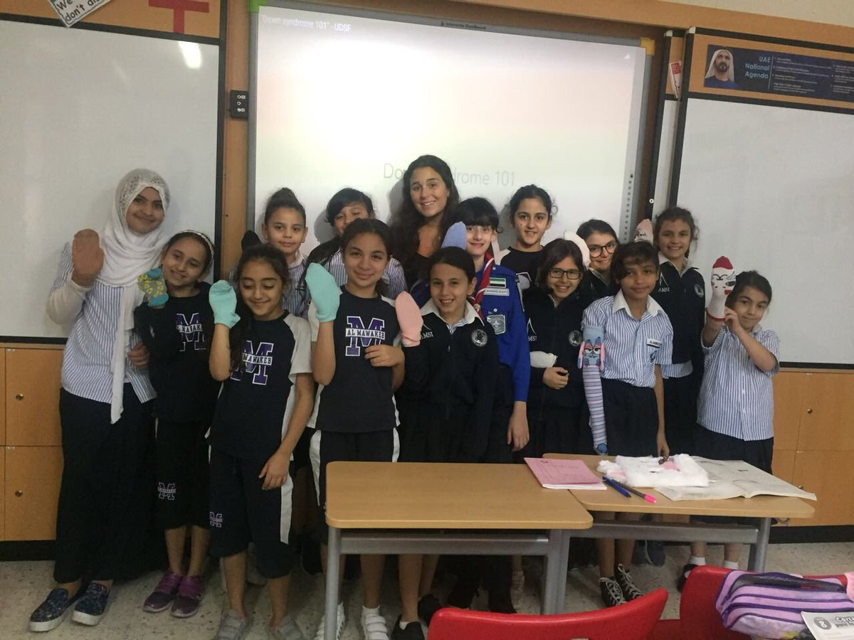 Mawakeb_Garhoud's tweet photo. Our sts rocking socks & spreading awareness on #WorldDownSyndromeDay because #love & #care don’t count chromosomes! #trisomyawarenessmonth #BeingWellDubai #LovetheirDifference https://t.co/uf1FFMKyt1