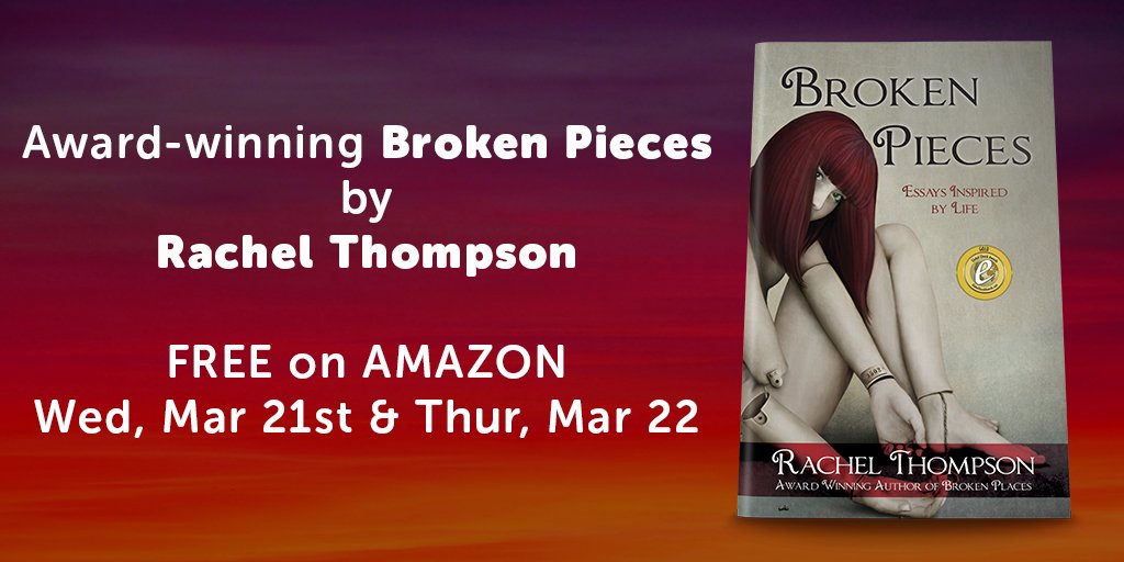 30DayBookMarket's tweet photo. #AwardWinning BROKEN PIECES by @RachelintheOC is #FREE TODAY ONLY on #Amazon: https://t.co/OjszbDJt0l 

"This book is about surviving, thriving and living. I recommend it more than any other book I have read"
~ Tracy Riva, Amazon Top Reviewer https://t.co/HUBuMkGSMQ