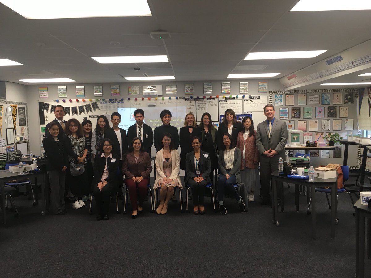 bpsdnews's tweet photo. BPJHS and Corey school proudly hosted a delegation from the International Association for Positive Behavior Support IAPBS) with representatives from Hong Kong, Taiwan and Japan today. Mr. Bagger introduces his PBIS team. https://t.co/goy1FQKbdb