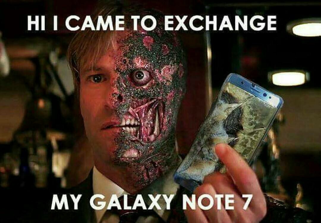 Мемы про Samsung Galaxy Note 7