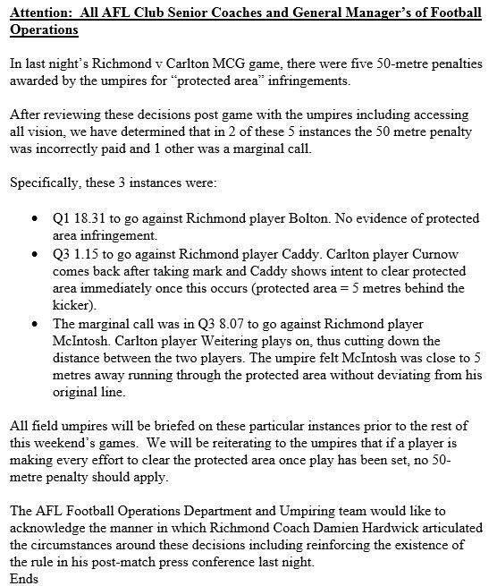 djtrifo's tweet image. Actions speak louder than words.
@afl those umpires are horrible &amp;amp; nearly cost @RichmondFC the game. They had to fight against Carlton &amp;amp; the UMPS!