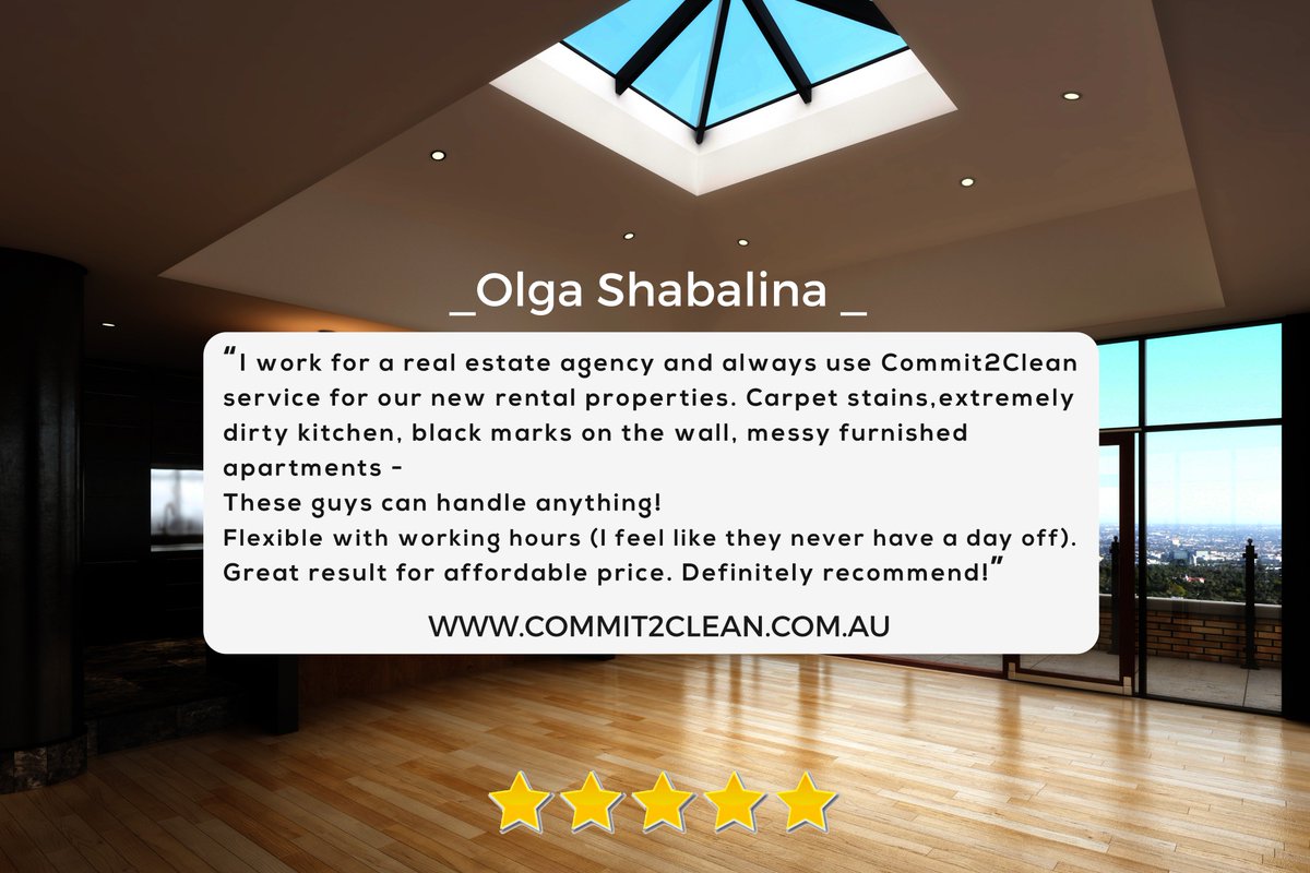 commit_2clean's tweet image. 5 Star Fantastic! A lovely review from one of our happy customers..
#Commit2clean #testimonial #review #CleaningServices #CarpetCleaning #Endofleasecleaning #Melbourne