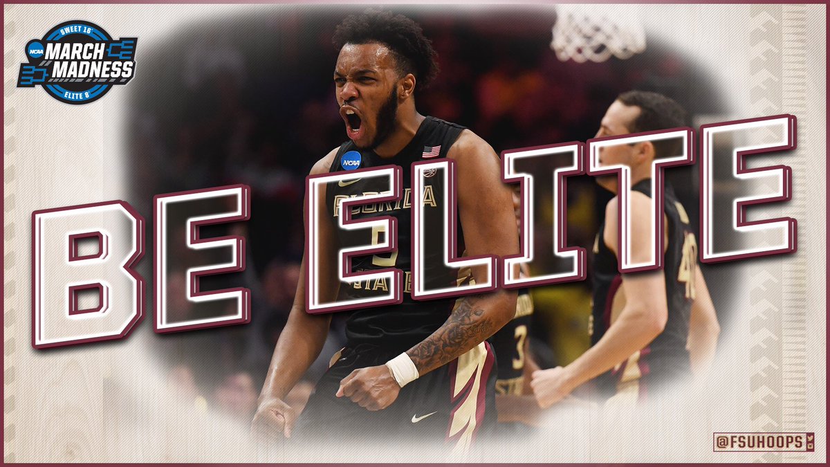 FSUCoachHam's tweet photo. We are 18 Strong at Florida State. 
We are Elite Eight Bound 
#BeElite https://t.co/A46EyOpRzl